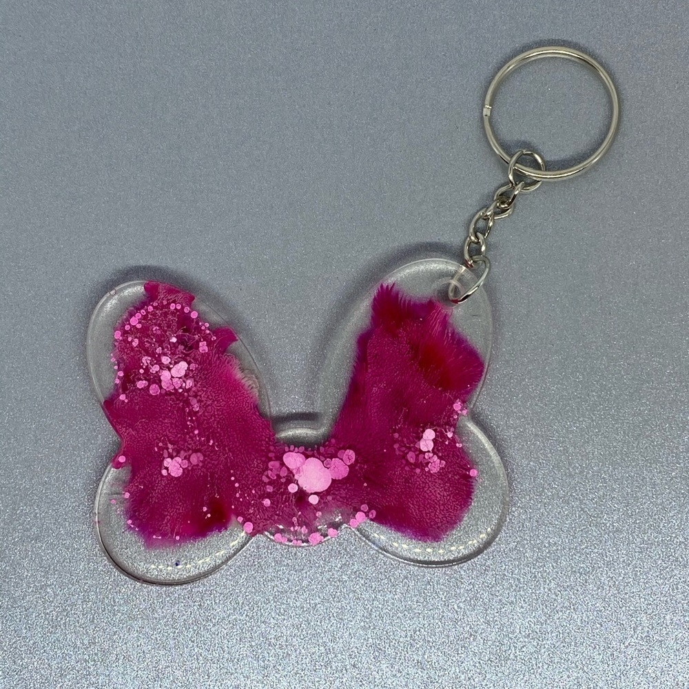 Handmade epoxy resin keychain